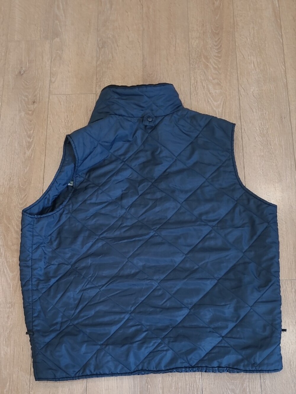 Marks Work Warehouse Navy Quilted Puffer Vest with Green GO Logo Made In Canada - Picture 5 of 6